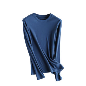 Self-Heating Silk Blend Fleece-Lined Thin High Collar Knitwear Womens Base Layer Shirt Autumn Winter Inner Wear Cuff Detail