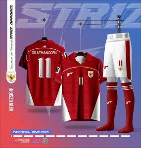 STRIZ - JERSEY CUSTOM TIMNAS INDONESIA HOME 2025 / JERSEY CUSTOM / JERSEY FULL PRINTING / JERSEY RETRO / JERSEY FANTASY / OUTFIT DAILY
