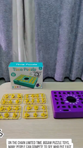 One minute Games Clock Building Blocks Against Games Early Educational Toy For Kids Boy Girls Gifts