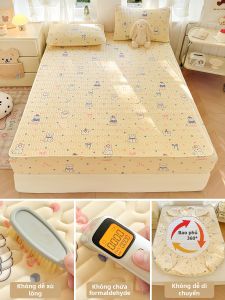 MENGWEIJUE | Bộ Ba Đệm Látex Sợi Băng Hơi Mát Mẻ Cho Mùa Hè