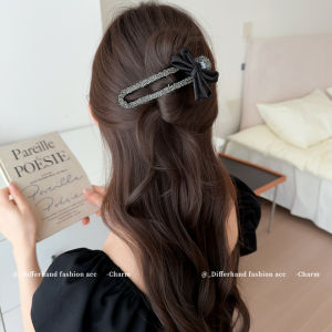 2025 New Butterfly Knot Diamond Embedded Duckbill Clip Womens High-End Half Updo Hair Accessories Sweet Style DF-Y1783-FYW1