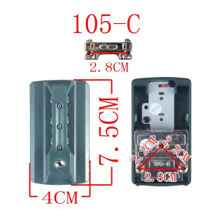 Luggage Lock Catch Accessories Suitcase Password Suitcase Tsa007 TSA Lock Aluminum Frame Suitcase Fixed Password Trolley Case