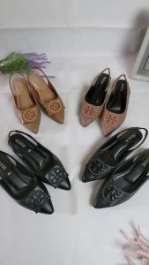 ROSSE sepatu flat 2 cm / flatshoes tali belakang TR14 / b56 kulit sintetis tapak rubber / anti licin