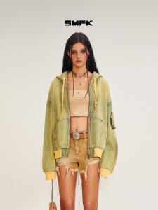 SMFK | Palace Garden Denim Loose Hoodie