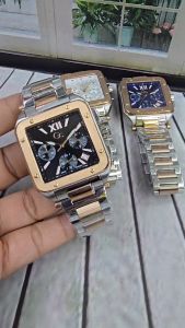 Jam Gc Chronograph 36mm Stainless Steel & Rose Gold - Swiss Movement