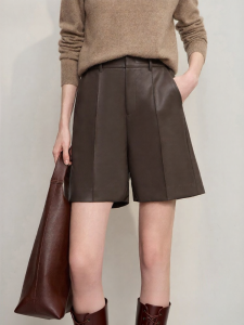 AMII | Quần Shorts Da Sinh Thái Đơn Giản Cho Đi Lại