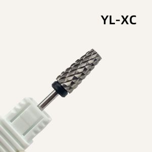 1Pcs Flame Professional Tungsten Steel Nail Drill Bit - 2.35mm Shank Large Spiral Carbide Cutter for Manicure & Pedicure Nails