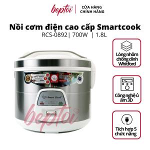 Nồi cơm điện nắp gài Smart Cook RCS-0892 nồi cơm điện cao cấp 1.8 Lít