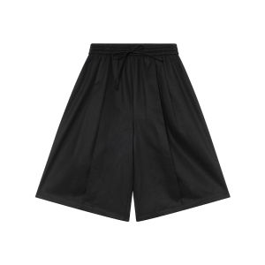 Quần Short Ống Rộng Lưng Thun Cho Nữ Mùa Hè 2025 Phong Cách Mới Nhỏ Quần Dài Ống Rộng Thường Ngày Quần Năm Điểm