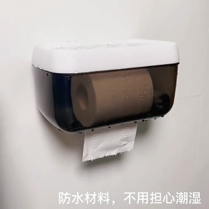 Toilet Paper Holder Punch-Free Storage Rack Tissue Storage Box Bathroom Living Room Office Use