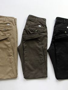Quần Dài Ống Đứng Dày Dặn Phong Cách Retro Cho Nam Quần Dài Ống Rộng Thoải Mái Mùa Thu Đông Ấm Áp Chống Mài Mòn Quần Dài Thường Ngày