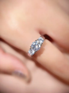 Womens Diamond Ring 6mm Cubic Zirconia Anniversary Wedding Gift Girlfriend Gift Engagement Ring Size 8 - 20 Romantic COD