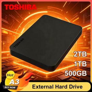 Toshiba | Toshiba A3 HDTB420XK3AA Canvio Basics Portable External Hard Drive USB 3.0 Black 500GB 1TB 2TB- A3 Series