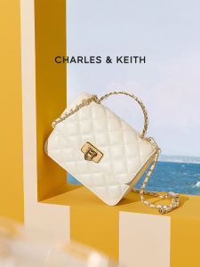 Charles & Keith | Diamond Pattern Chain Mini Square Bag