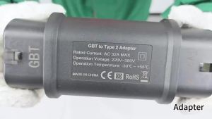 Kolanky 32A EV Charger Adapter Gbt to Type 2 AC EV Connector 7.2KW/22KW 1P/3P GB/T to European Standard Adaptor for Type 2 EVSE