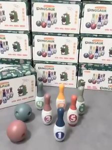 Mainan Bowling Anak Set Motif Dinosaurus & Angka | Mainan Anak Laki Laki Perempuan Dinosaur Bowling Ball