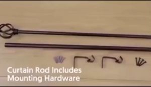 Curtain Rod Adjustable Extendable Spiral Type Home Living Rod Treatment For Window Small & Medium