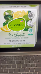 Made.in.Germany🩵🚿🧼Sữa tắm dạng rắn hương bạc hà và Cam alverde NATURKOSMETIK Feste Dusche Minze-Bergamotte 60g
