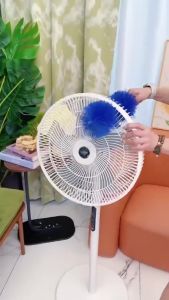 50cm Fan Cleaning Brush Bendable Long Handle Fan Brush Fan Dust Removal Tool For Fan Cleaner Blue