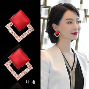 Hypoallergenic Pure Silver Earrings French Style Simple Elegant Autumn Winter Fashion Jewelry Womens Accessory