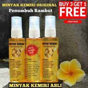 MINYAK KEMIRI ASLI / Penumbuh Rambut/ Minyak Kemiri HERBAL/penyubur alis jenggot bewok kumis