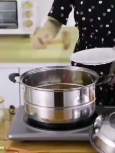 Steamer stainless steamer 3 layer steamer 26cm steamers Keimav