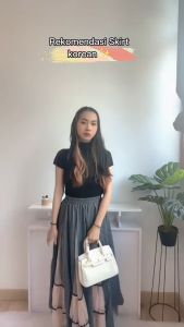 [Basica Moda] 4224 Rok Wanita Patchwork Geminina Katun Import