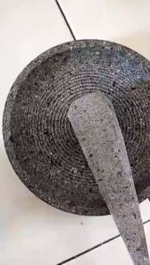 Ulekan Besar Ulek Cobek Batu Asli Cobek dan Ulekan Sambal