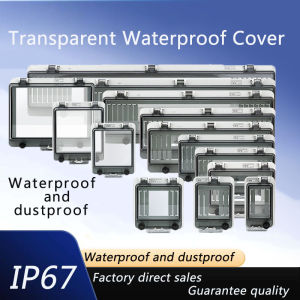 IP67 Transparent Protection Electric Junction Box Panel Cover Waterproof Protective Window Cover Circuit Breaker Switch Box