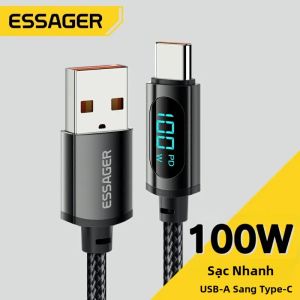 Essager | Essager USB Loại C Cáp Đối Với Huawei Honor Xiaomi Samsung Siêu Phí 66W/100W Nhanh Chóng Sạc USB C Sạc Dữ Liệu Cáp Dây Dây
