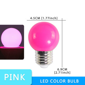 10Pcs Led Bulb Lamp Bomlillas E27 Colorful Led Light Lampada Ampoule 3W AC 220V SMD 2835 Flashlight G45 Globe Bulbs Home Decor