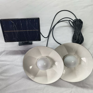 2 Đầu Năng Lượng Mặt Trời Mặt Dây Đèn LED Treo Đèn Khu Vườn Nhà Hiên Nhà Kho Thóc Lưu Trữ Quà Tặng Giáng Sinh Cho Ông