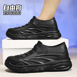 Mens Chef Shoes 2025 New Anti-slip Kitchen Special Glue Shoes Outdoor Fishing Labor Protection Waterproof Rain Boots
