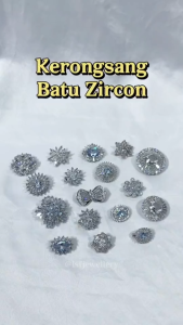 Livas Brooch Zircon Diamond 2.4CM Exclusive Kerongsang Luxury Zirconia Box Pin Tudung Shawl Bawal Muslimah Fashion