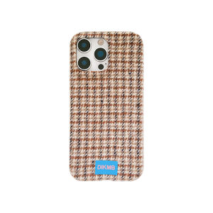 UFULL Autumn Winter Plaid Velvet Phone Case for  17Promax 16Pro New 15 Women 14Pro Creative 13Pro Full Cover Anti-Fall Protection