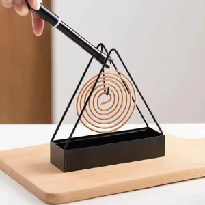 Triangular mosquito coils mosquito fragrance plate home creative iron sandalwood frame hanging mosquito coil box can hang ash disc