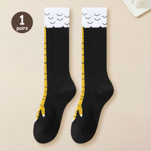 Funny Chicken Feet Thigh High Stockings Funny Animal Cosplay Over The Knee Socks Womens Stockings & Hosiery