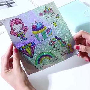 12 Create Big Gem Diamond Painting Sticker Kit Art Craft Girls Boys Unicorn Animal Sealife Magical Mosaic Dot Sticky Toys Gifts
