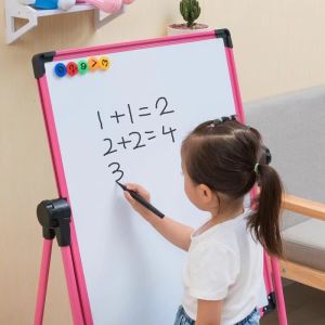 Toddler Drawing Board Magnetic No Dusty Bracket Small Blackboard For Home Baby Writing Whiteboard Graffiti Erasable Easel