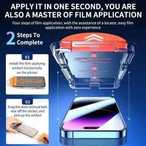new superfit tempered glass iPhone 16 16 plus 16 pro 16 promax easy install