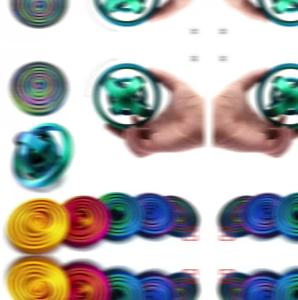 3D Printed Rotating Ball Toy O-Shaped Universal Fingertip Gyroscope Gravity Rotation Anxiety Relief Decompression Cool Toy