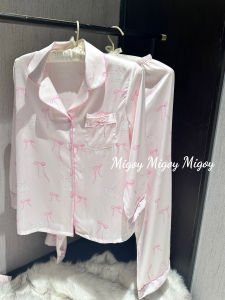 Bộ Đồ Ngủ Lụa Satin Dài Tay Mùa Xuân Thu Cho Bé Gái Bộ Đồ Mặc Nhà Dễ Thương Bộ Đồ Ngủ Lụa Băng Ngoài Trời Bộ Đồ Ngủ Mùa Xuân Thu