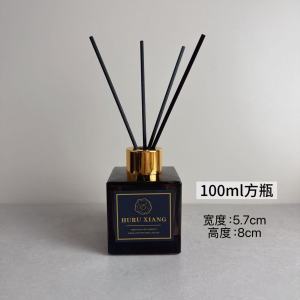 Glass Fragrance Bottle Empty Vase Stick Dry Flower Perfume Essential Oil Toilet Aromatherapy Diffuser Bottle Home Decoration