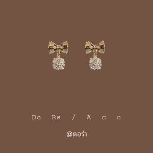 ต่างหูโบว์ผีเสื้อสีทองสำหรับผู้หญิง ดีไซน์เรียบง่าย สไตล์เกาหลี เครื่องประดับแฟชั่น จี้หูเงินแท้ 24K ดีไซน์เรียบง่าย