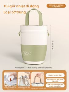 YOULUNMEI | Túi Cơm Giữ Nhiệt Chống Thấm Nước
