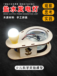New Energy Salt Water Electricity-Generating Light Kids Primary and Secondary School Students Scientific Experiment Technology Production Small Invention Handmade Material