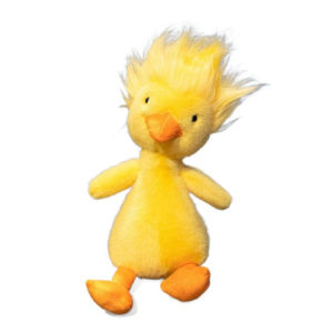 Cute Duck Plush Toy Yellow Cool Hair Sitting Position Fluffy Accompany Doll Kawaii Sleeping Buddy Bed Decoration Birthday Gift