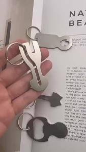Stainless Steel Shopping Cart Token Keychain Reusable Trolley Release Coin Key Ring Supermarket Shopping Trolley Unlock Keyring