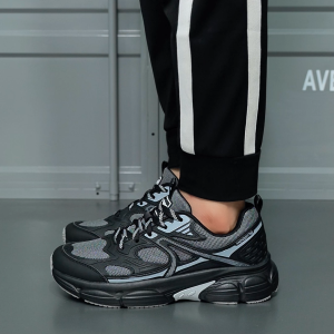 Techdoo Sepatu Sneakers Pria Casual Sepatu Olahraga Trendy Sepatu Sekolah Santai KSH701