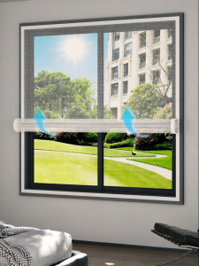 XIZHUYUAN | Anti-mosquito Self-adhesive Roll-up Curtain